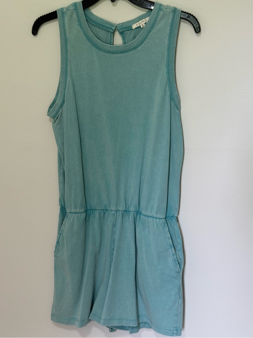 Z Supply Blue Sleeveless Romper